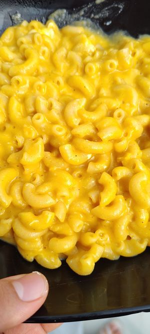 Macarrones con queso de papa #Veganuary at Tomilla Tomates  in Mexico City