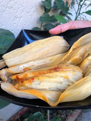 Tamales at Tomilla Tomates  in Mexico City