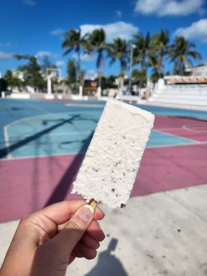 Coco con tropezones de coco #Veganuary at La Michoacana in Isla Mujeres
