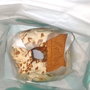 biscoff creme doughnut (squished in transit, haha) at Todco in Richmond