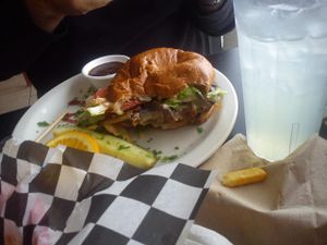 Portabella Burger  at Green Vegetarian Cuisine in Houston