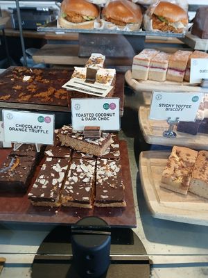 Some of the vegan cakes available at Bakesmiths in Bristol
