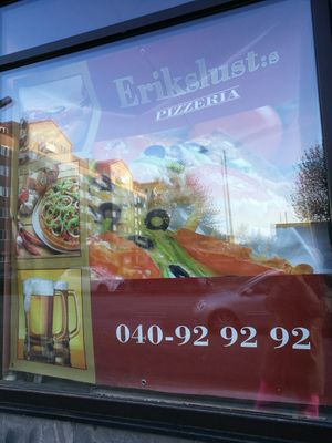 Frontis at Erikslusts Pizzeria in Malmo