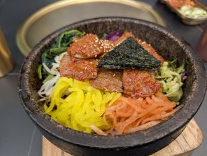 Vegan boeuf bimbambap at Gangnam in Pantin