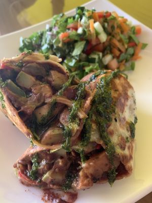 Veggie burrito  at El Chante Gourmet in Alajuela