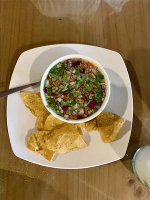 Ceviche, really delicious & refreshing at El Chante Gourmet in Alajuela