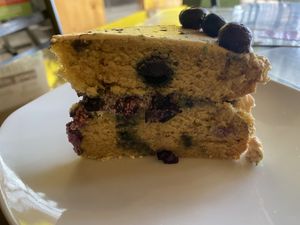 Lemon Blueberry Cake.  -  not too sweet., just yummy    at El Chante Gourmet in Alajuela