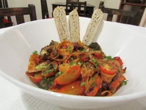 Primavera Pasta at El Chante Gourmet in Alajuela