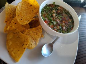 Ceviche de garbanzos at El Chante Gourmet in Alajuela