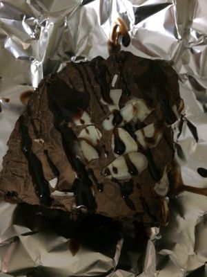 Vegan brownie to go at El Chante Gourmet in Alajuela