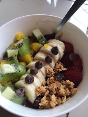 Açaí bowl at El Chante Gourmet in Alajuela