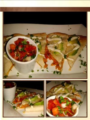 SOY CHICKEN QUESADILLA. ONE OF THE BEST at El Chante Gourmet in Alajuela