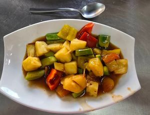 Vegan Thai Sweet and Sour #Veganuary at Vegan 108 - มังสวิรัติร้อยแปด in Bangkok
