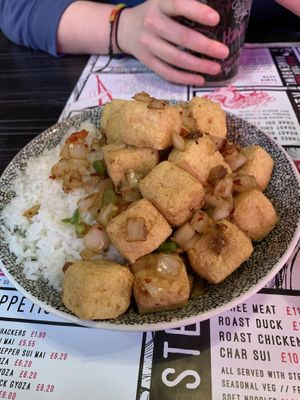 Salt n pepper tofu  at Maggie Fu - Hanover St in Liverpool