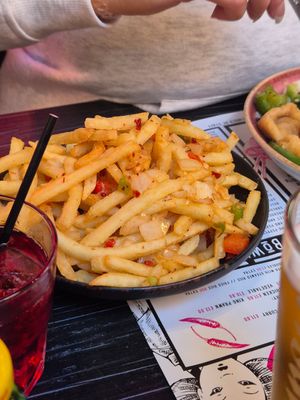 Spicy Chips (cooked in separate vegetable oil to carcass) at Maggie Fu - Hanover St in Liverpool