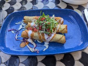Vegan Potato Flautas #Veganuary at El Jefe Desert Cantina in Palm Springs