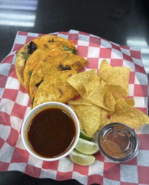 Super delicious vegan quesabirria!!!  They have an extensive vegan menu and everything I’ve tried so far has been bomb 👍  at Simply Sabor in Mountain View