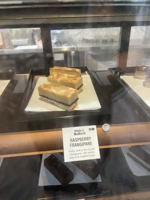 Raspberry frangipani   at Lucky Cat Cafe in Ipswich