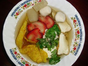 Chinese Ramen at Reun Thong Vegetarian in Hua Hin