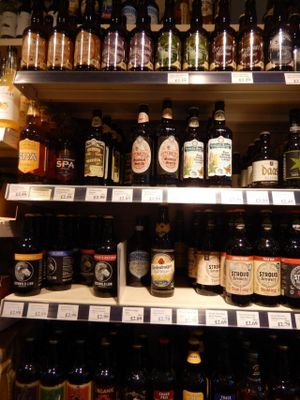 some of the beers at The Natural Grocery Store in Cheltenham