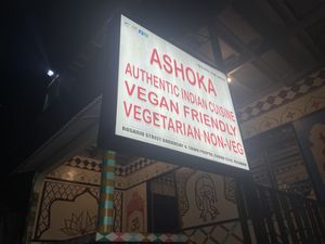 Sign  at Ashoka Authentic Indian Cuisine in Coron