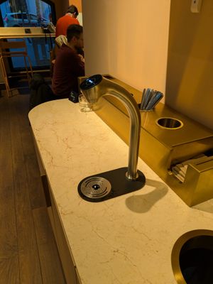 Free water! at The Sanctuary - Potsdamer Platz in Berlin