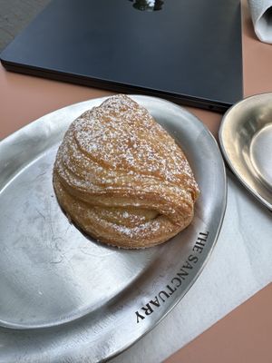 Sicilian ricotta pastry   at The Sanctuary - Potsdamer Platz in Berlin