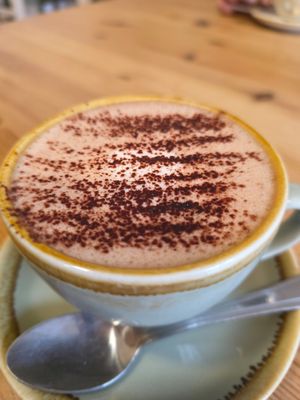 Hot chocolate at Harvest Moon Suffolk in Ipswich