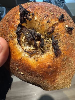 Za’atar bialy, one of the specials   at Hey Bagel  in Seattle