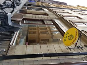 outside at Sattva Naturbageriet in Stockholm