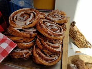 vegan Cinnamon rolls at Sattva Naturbageriet in Stockholm