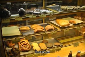 case of baked goods at Sattva Naturbageriet in Stockholm