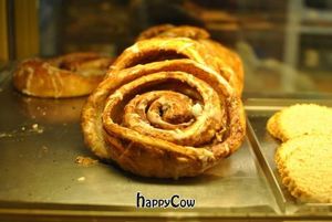 cinnamon roll at Sattva Naturbageriet in Stockholm