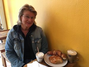 my Swedish friend agreed, best fika ever! at Sattva Naturbageriet in Stockholm