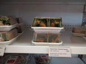 Vegan option 3/3 - Organic Kale & Roasted Squash wrap at Tucker and Bevvy in Honolulu