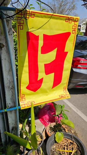 Big Jae signs so it's easy to find at Delicious Healthy Vegan in Lamphun