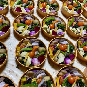 We offer traditional Japanese pickles made with 20 to 30 types of local vegetables.  at Bingosaryo - 備後茶量　 in Onomichi