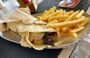 Vegan wrap  at Las Burras Beachouse  in Gran Canaria