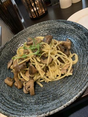 Mushroom linguine   at The Palazzo in Burnley
