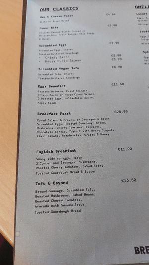 Breakfast menu at Bohini - Coffee Shop & Restaurant in L-imgarr