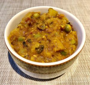 Aloo mutter  at Al Nafoora in Dubai