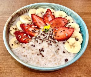Oatmeal bowl at Efzin Fresh - Dubai Hills in Dubai