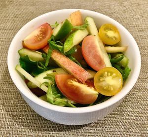 Apple and tomato salad  at AOC in Dubai