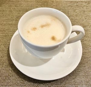 Oat cappuccino  at AOC in Dubai