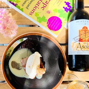 sticky toffee pudding at Salto Bar    in La Fontanera