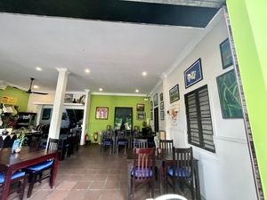 Indoor seating   at Sandan in Sihanoukville