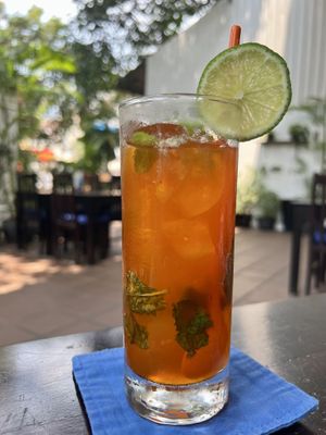 Iced tea   at Sandan in Sihanoukville