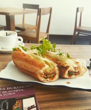 vegan nom Pang at Jaan Bai Restaurant - CCT in Battambang