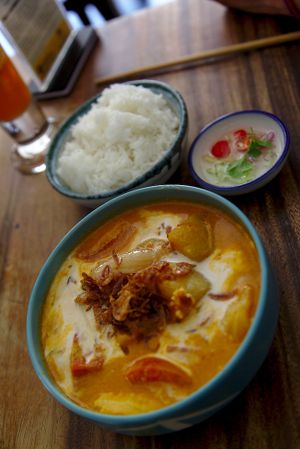 Amok Curry  at Jaan Bai Restaurant - CCT in Battambang