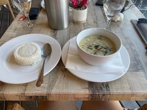 Green curry with tofu  at Tao Garden in Cupecoy